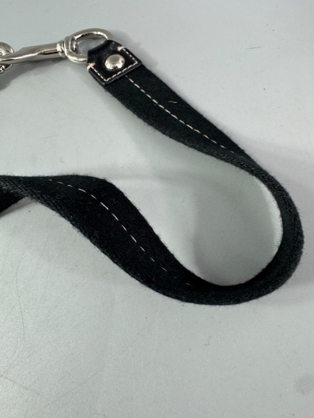 Coach Black Cotton Black Patent Accents Adjustable Strap - Picture 10 of 10